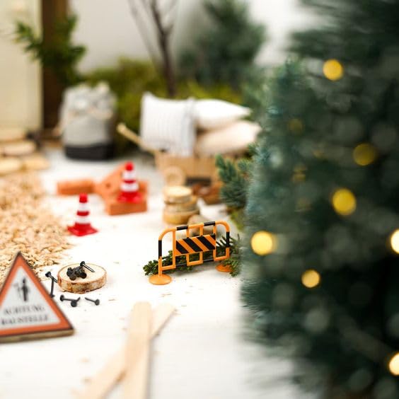 20-teiliges Wichtel Baustellen Set - Miniatur Zubehör Für Wichteltür & Puppenhaus