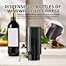 AREYCVK Wine Aerator Electric Wine Decanter Automatic Wine Aerator, Wine Dispenser Wine pourer with USB Rechargeable,Wine Lover for women&Men(Black-ABS)
