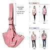 Lukovee-Pet-Sling-Hand-Free-Dog-Sling-Carrier-Adjustable-Padded-Strap-Tote-Bag-Breathable-Cotton-Shoulder-Bag-Front-Pocket-Safety-Belt-Carrying-Small-Dog-Cat-Puppy-Machine-Washable Breathable Cotton Shoulder Bag