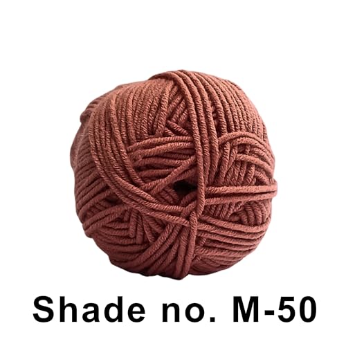 Image of VCR 4ply Goosey Copper Yarn, 100 Grams Hank, 190 Meters Length, Acrylic Ball for Crochet and Knitting, Soft Crosia Threads, Pack of 1 Yarn, Suitable for DIY Crafts