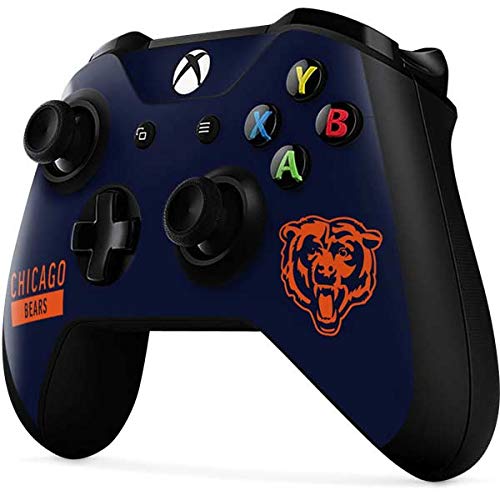 Skinit Decal Gaming Skin Compatible with Xbox One X Controller - Officially Licensed NFL Chicago Bears Blue Performance Series Design