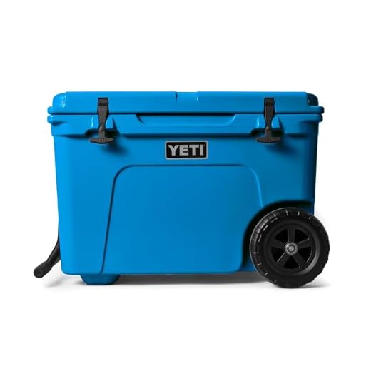 YETI Tundra Haul Portable Wheeled Cooler, Big Wave Blue