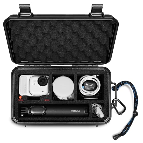 Lekufee トラベル防水ハードケース Insta360 GO Ultra、通常版、クリエイターキット、その他のアクセサリー用 (ケースとバッグのみ)