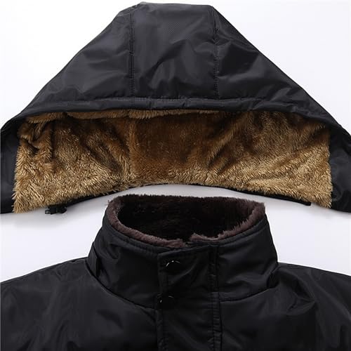 Doudoune longue homme imperméable veste d'hiver coupe-vent - 5