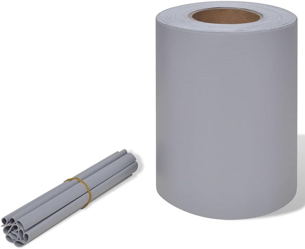 Privacy Screen, Weatherproof Garden Privacy Screen,for Residential, Outdoor, Yard, Garden, Garden Privacy Screen PVC 229.7'x0.6' Light Gray