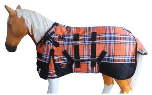 Image of CHALLENGER 1200D Foal Winter Blanket Miniature Pony Donkey Bellyband Turquoise Rustic