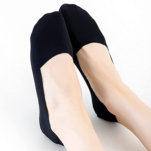Image of VFM 6 /8 Pairs Women's No Show Ultra Low Cut Liner Socks - Ice Feeling, Non-Slip, Invisible, Thin