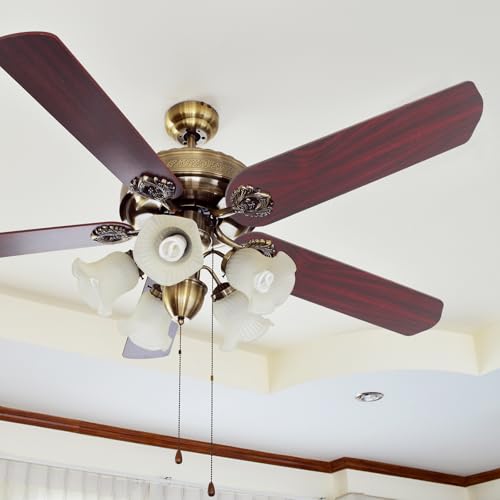 Lames de ventilateur performance améliorée bois solide 48" - 5