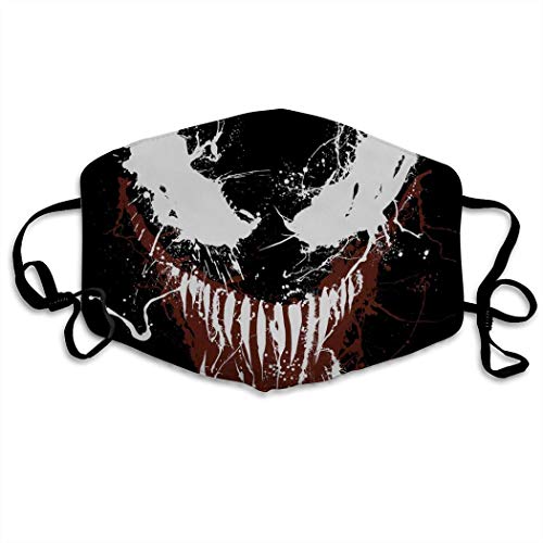 PPKIBYY2 Venom Washable Reusable Unisex Mask Indoor Outdoor Cycling Camping Travel Windproof Sun Anti Dust Mask Mouth with Adjustable Ear Loops