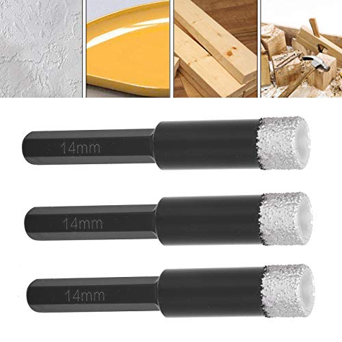 Brocas secas profesionales 3 piezas 14mm para cerámica miniatura 3