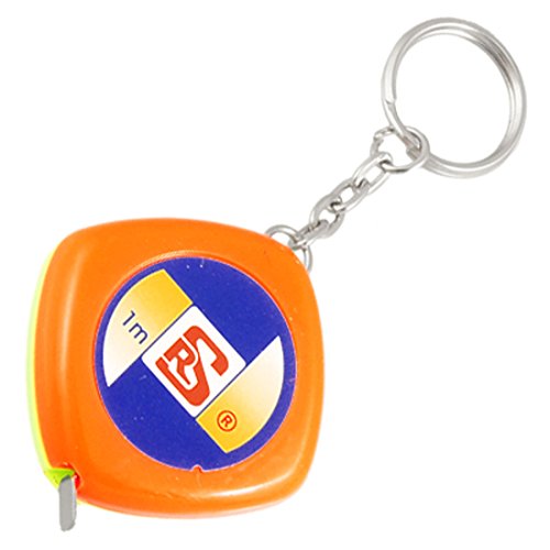 Aexit Squared Case Tools & Home Improvement 1M 3FT 39 Inch 3 Scales Measuring Tape Orange Green Tape Measures w Keyring