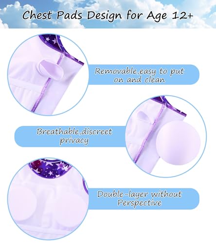Image of Belovecol Girls Swimsuits Two Piece Tankini Bathing Suits Boyshort Summer Beach Swimwear 4-16Y Removable Bra Pads Above 12Y