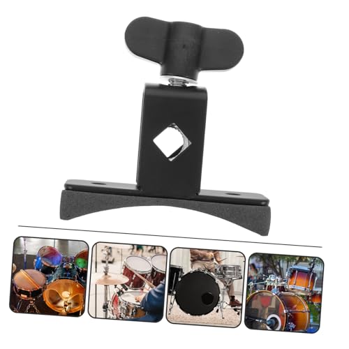 Abrazadera para soporte de Cowbell Toddmomy para aro de batería, fácil instalación y sujeción segura para bateristas de jazz y bandas de marcha miniatura 6