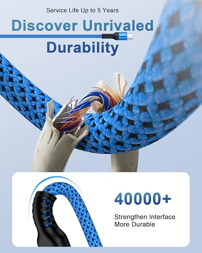 Cabo USB C para C de 240 W, 2 unidades, cabo carregador USB-C Samsung S25 tipo C para Tipo-C para Samsung Galaxy S24/S23, Google Pixelsnap 9a/10 Pro XL, iPad, Switch, carregador MacBook Air Pro