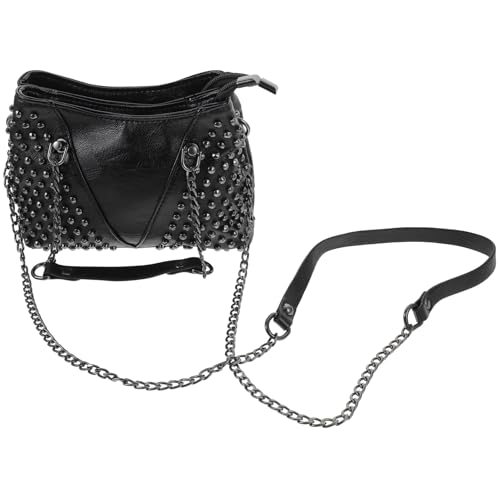 Paquet à bandoulière femme chaîne et rivets résistant pour l'extérieur