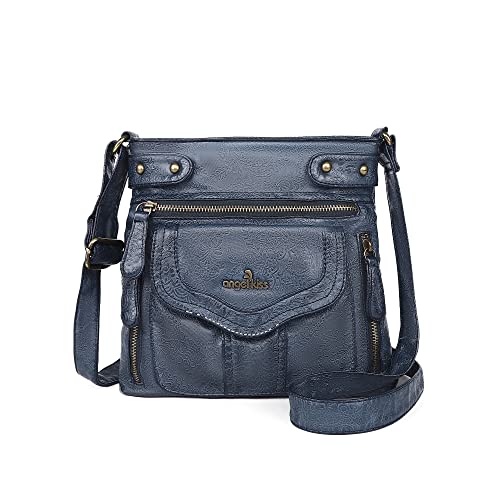 Angel Kiss Crossbody Purse for Women Multi Pockets Bags Retro Vegan Designer Leather Women's Shoulder Handbags