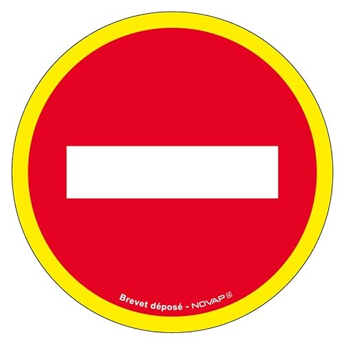 Novap Panneau de signalisation Sens Interdit Diamètre 30 cm