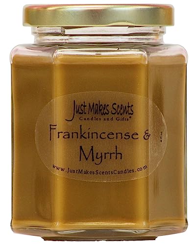Frankincense & Myrrh Scented Blended Soy Candle (8 oz)