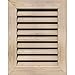 Ekena Millwork GVWVE18X2801SFUPI Vertical Gable Vent Gable Vent, 18"W x 28" (23"W x 33"H Frame Size), Pine, Unfinished