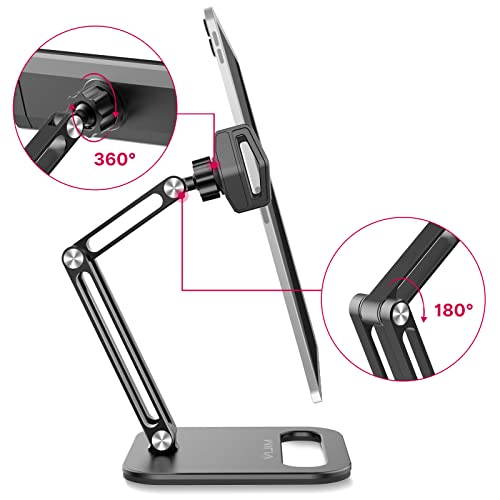 Ulanzi Tablet Stand Holder, Vijim P001 Desktop Phone Mount Stand With 2 Adjustable Arm And 360° Rotates Tablet Holder Universal Foldable Multi Angle, Compatible With Ipad Iphone Tablet And More #TOP3