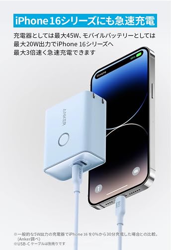 Amazon.co.jp: Anker 521 Power Bank (PowerCore Fusion, 45W