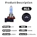 NEWBROWN H11 Headlight Bulb Halogen Bulb Headlight 5000K Super White Light Long Life Replacement PGJ19-2 12V/55W (H11, 2 Pack)