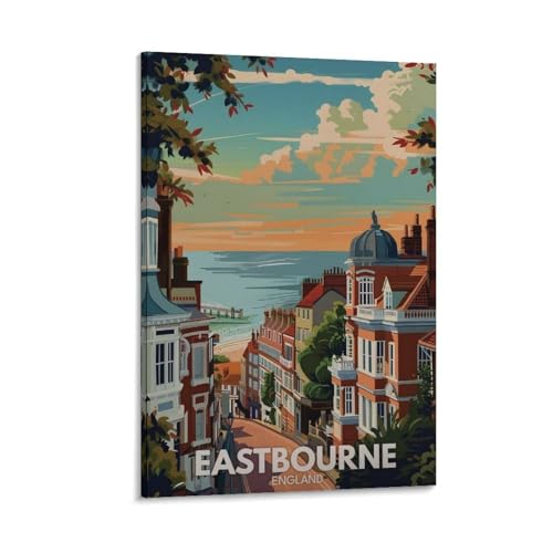 Poster Eastbourne City sur toile idée cadeau originale déco bureau