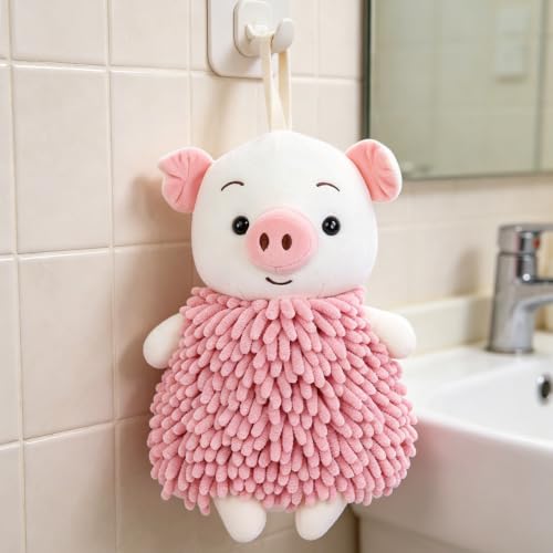PANGBOER Chenilles – Serviette à Main en Forme d ' Animal, Remplissage en Coton PP, Absorption d ' Eau Rapide, pour Salle de Bain, décoration de Cuisine, Serviette Suspendue en Forme d ' Animal – vue 7