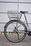 Prophete Fahrradkorb XXL, für Gepäckträger, engmaschiges Wabengitter, PE-kunststoffbeschichtet, inklusive Befestigungsmaterial, Feste Montage, max. 10 kg Tragkraft, 460 x 295 x 225 mm