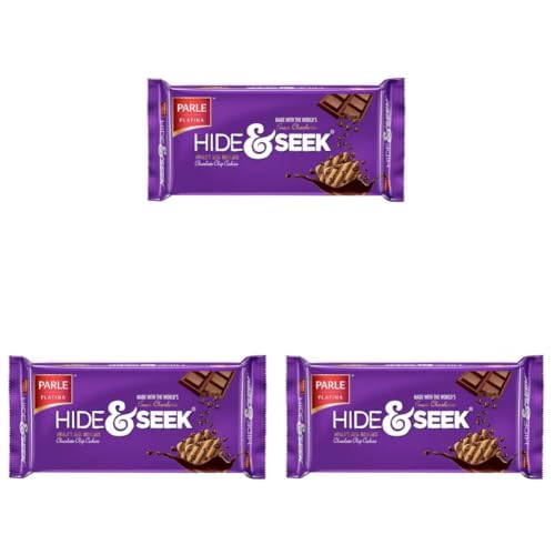 Image of Parle Platina Hide & Seek Chocolate Chip Cookies 350g / 400g /412.5g (Weight May Vary) (Pack of 3)