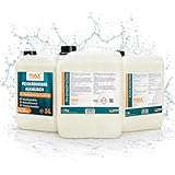 INOX Pool Pflegeset 3x5L - Algizid für Pool, pH Minus Flüssig, Pool Randreiniger alkalisch - Komplettpflege Made in Germany für alle Poolarten