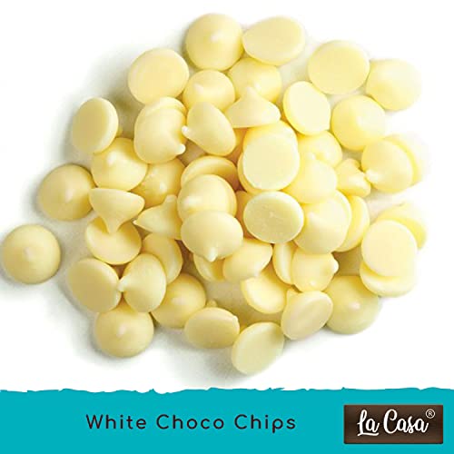 Image of La Casa Milk+Dark+White Chocolate Chips | Ideal for Baking & Garnishing | 3x100g |