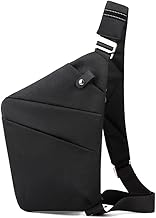 Sling Bag for Men Women Personal Flex Crossbody Purse Nylon Anti Theft Chest Bag with Multi Pockets for Travel Outdoor