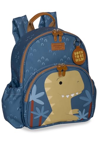 Mochila Kids com Dinossauro Azul - Masterbag