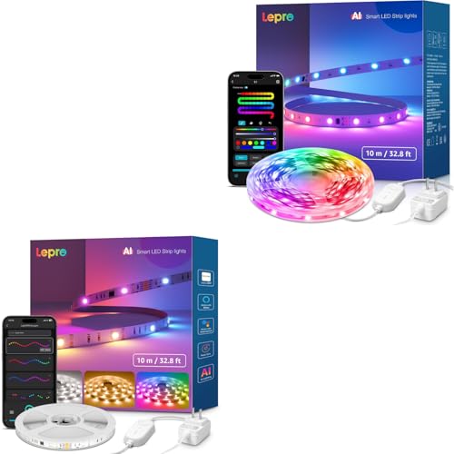 Lepro Bundle - 2 Items AI Tiras LED 65.6 pies miniatura 1