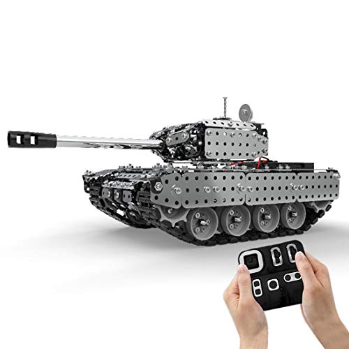 12che Panzer Spielzeug Set, 952 Stücke 1:16 Metall Panzer Ferngesteuert, Panzer Modellbausatz für Kinder und Erwachsene