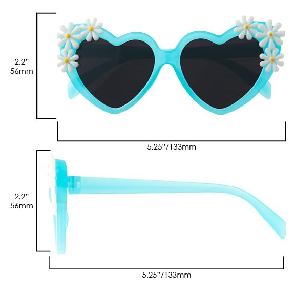 Stephen Joseph Cute Fashion, Kids Round Flower, Girls Heart Sunglasses4