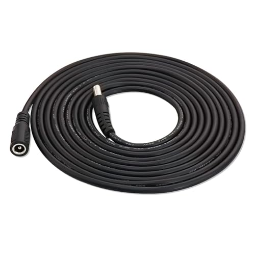 Extension Power Cable for Starlink mini, 10Ft Female to Male DC 5.5mm x 2.1mm Extension Power Jack Adapter Barrel Plug Cord, Starlink mini Accessories Cable 20 AWG, CCTV Camera, DVR, LED Strip