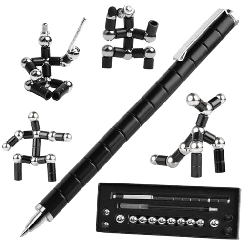 Fidget Pen, Magnet Stift Gravity Pen, Magnetischer Kugelschreiber, Magnet Stift, Lustig Multifunktions Magnetstift, Stressabbau Druckkugelschreiber f&uuml;r M&auml;nner, Frauen, Kinder, Vatertagsgeschenk