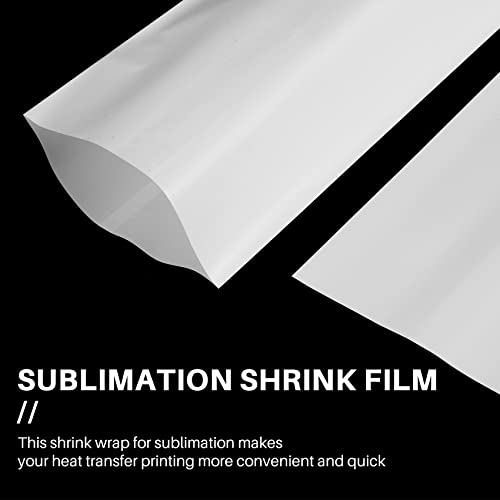 Wisyurt 100 StüCk Sublimations-SchrumpffolienhüLlen 5X10 WeißE Tasche für 567G Tight Tumbler, WäRmeüBertragungs-Schrumpffolie
