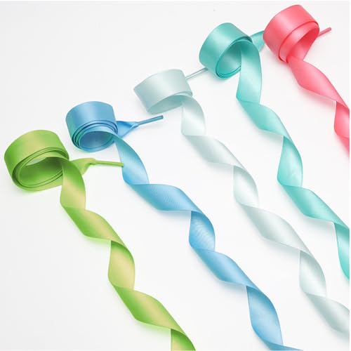 2 Pairs Satin Ribbon Shoe Lace 2CM Wide Flat Shoelaces Sneakers Casual Shoes Fashion Personalized Unisex2