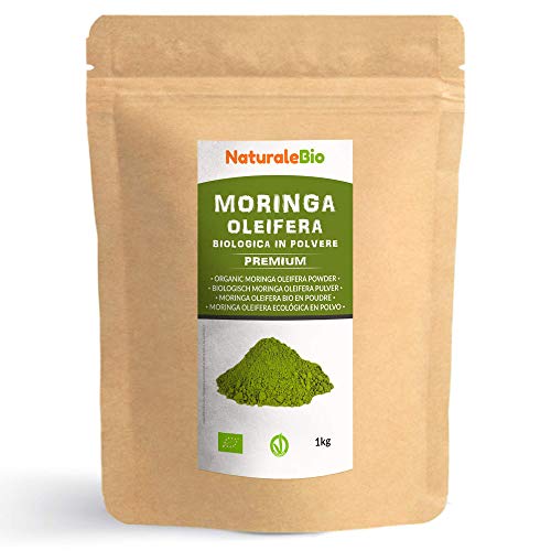 Moringa Oleifera Ecológica en Polvo [Calidad Premium] de 1kg. Moringa Powder Organica,...