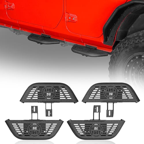 Estribos laterales Jeep Wrangler JL 2018-2026 acero 4 puertas miniatura 1