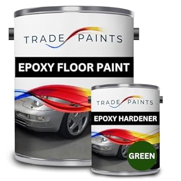 2 Pack Epoxy Garage Floor Paint - 5 Litres (Forest Green BS14C39)