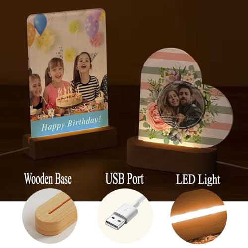 Lámpara de noche de mesa personalizada con luz LED miniatura 6