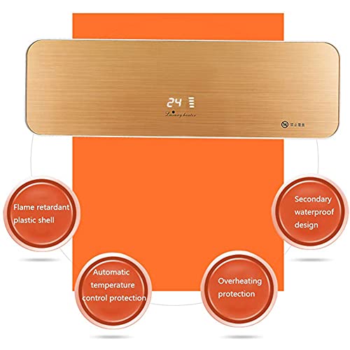 Ventilatorkachel voor wandmontage, keramiek, 3000 W, met afstandsbediening - Afbeelding 7