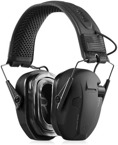 Savior Equipment Apollo Shooting Electronic Earmuffs with Gel Pads, 24dB NRR, Noise Cancelling Hearing Protection