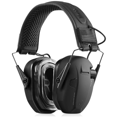 Savior Equipment Apollo Electronic Earmuffs for Shooting w/Gel Ear Pads, 24dB NRR, Noise Cancelling Ear Protection Headset Cover