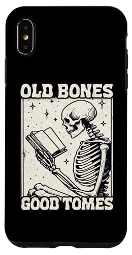 Old Bones Good Tomes Book Lover Bookworm �X�P���g���u�b�N �X�}�z�P�[�X iPhone XS Max �p