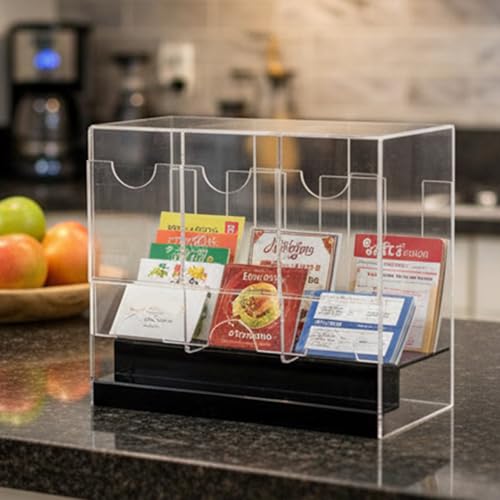 Porte-cartes acrylique transparent rigide pour collection et école - 7
